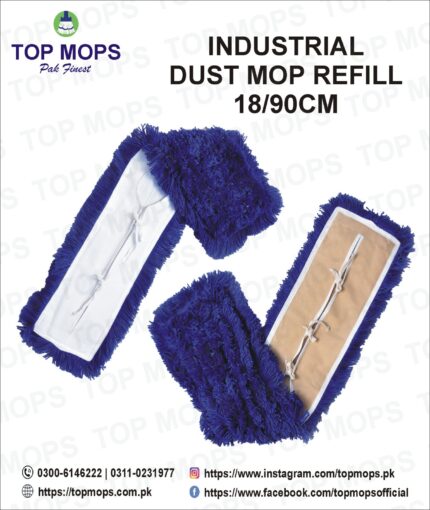 Industrial Dust Control Mop (Acrylic) 32 inch / 81 cm Large Area Sweepers