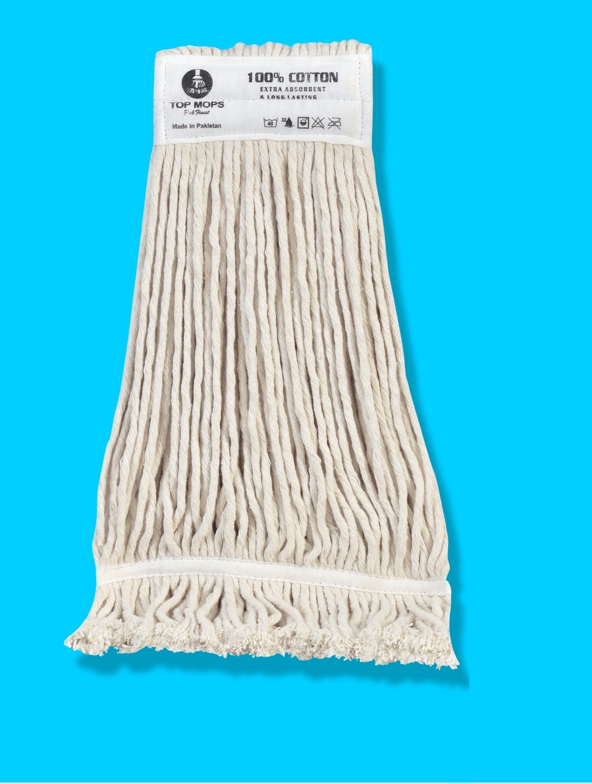 Natural Kentucky Cotton Mop Head 12oz for commercial cleaning